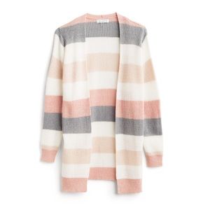 Emory Park Poppy Colorblock Long Sleeve Cardigan